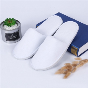 Custom coral fleece hotel bathroom slippers