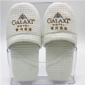 Wholesale Hotel waffle Disposable Slippers indoor bedroom Slippers for guest